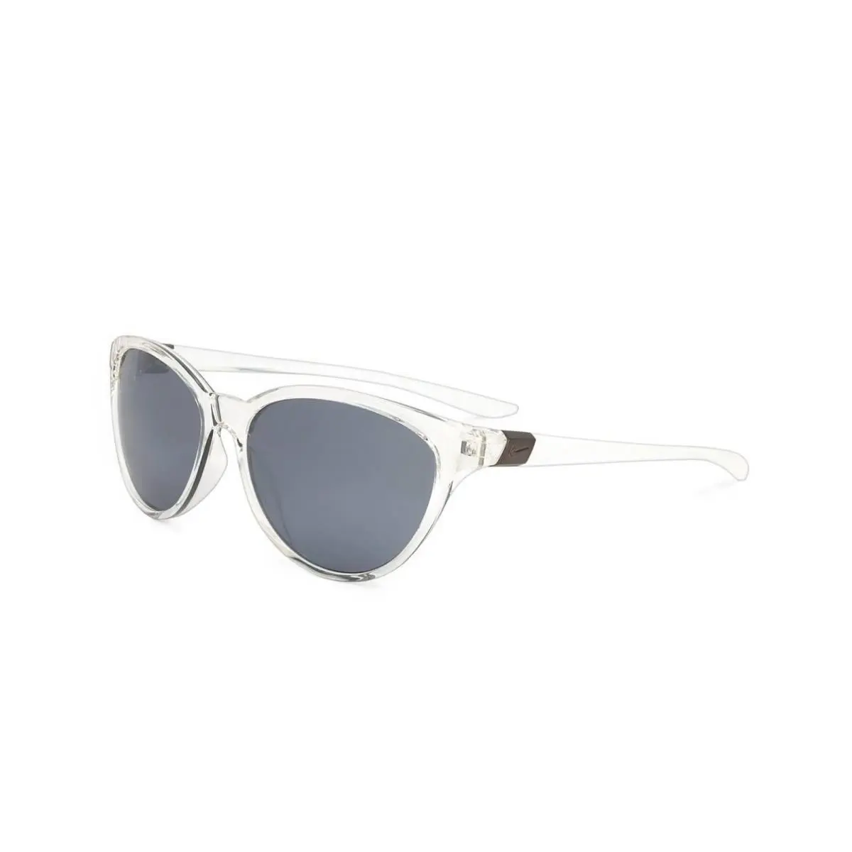 Nike DJ0892-900 City Persona Sunglasses Clear Frame Color Grey with Silver Flas
