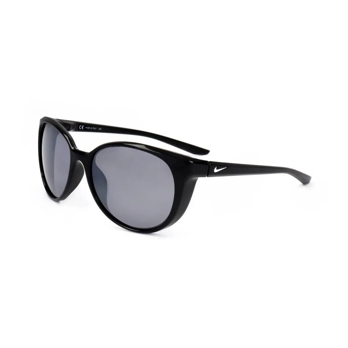 Nike CT8234-010 Essence Sunglasses Black Frame Color Grey with Silver Mirror Le