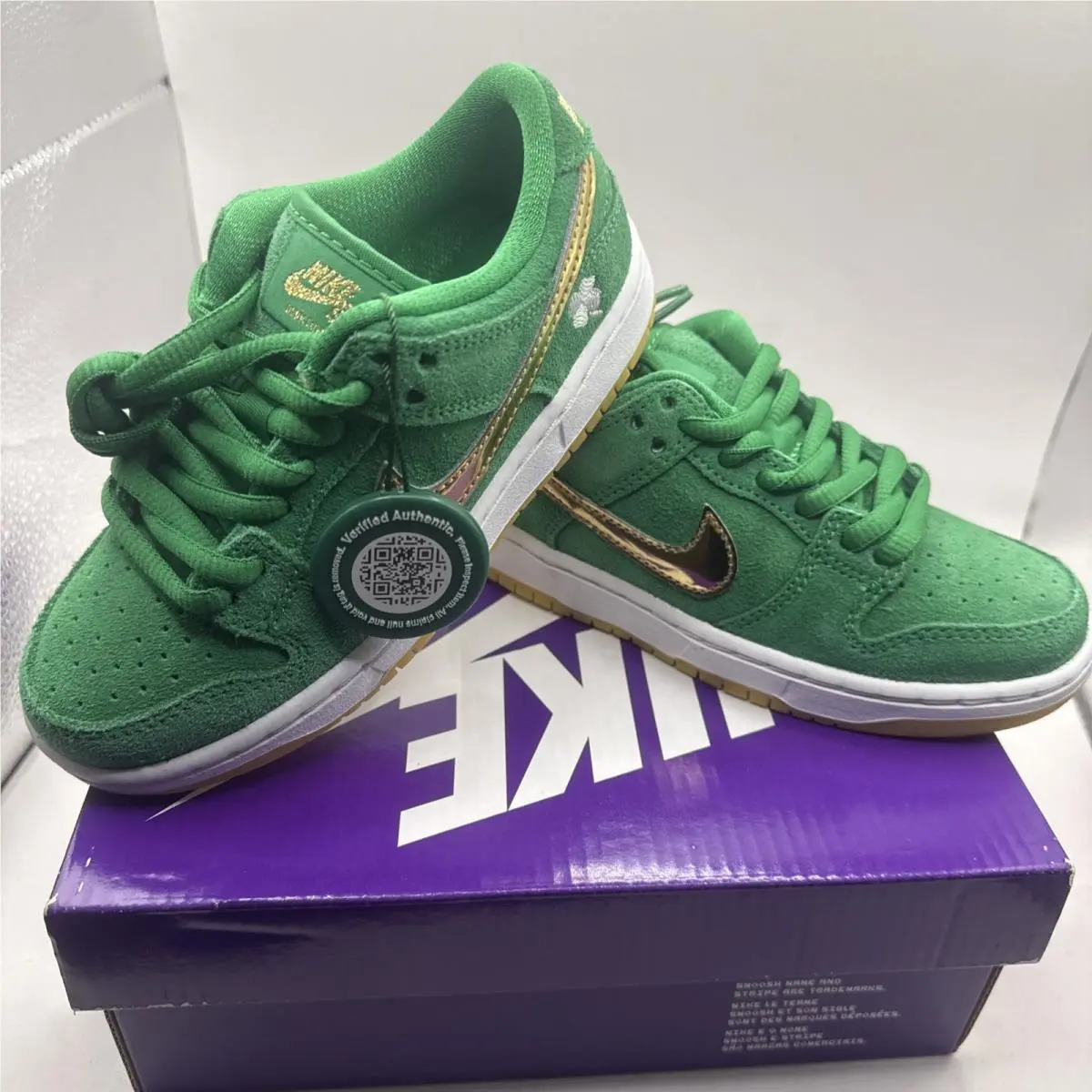 Nike Sb Dunk Low Pro (ps) SB Dunk Low Pro PS St. Patrick`s Day 2022 Size 11c with Extra Laces