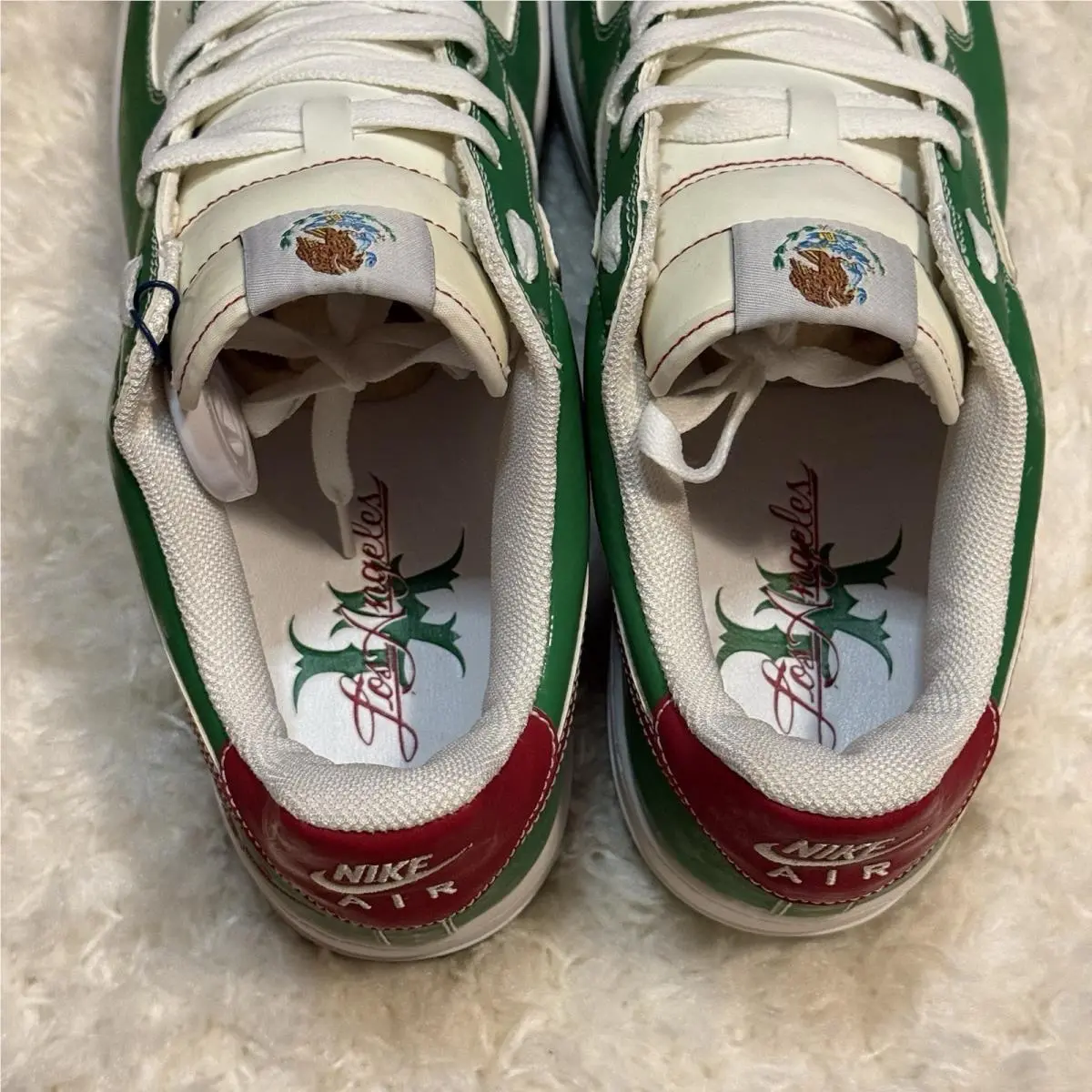 Nike shoes - Nike Air Force 1 - Air Force - 306146-131 - White, Manufacturer: White/Classic Green-Varsity Red 8