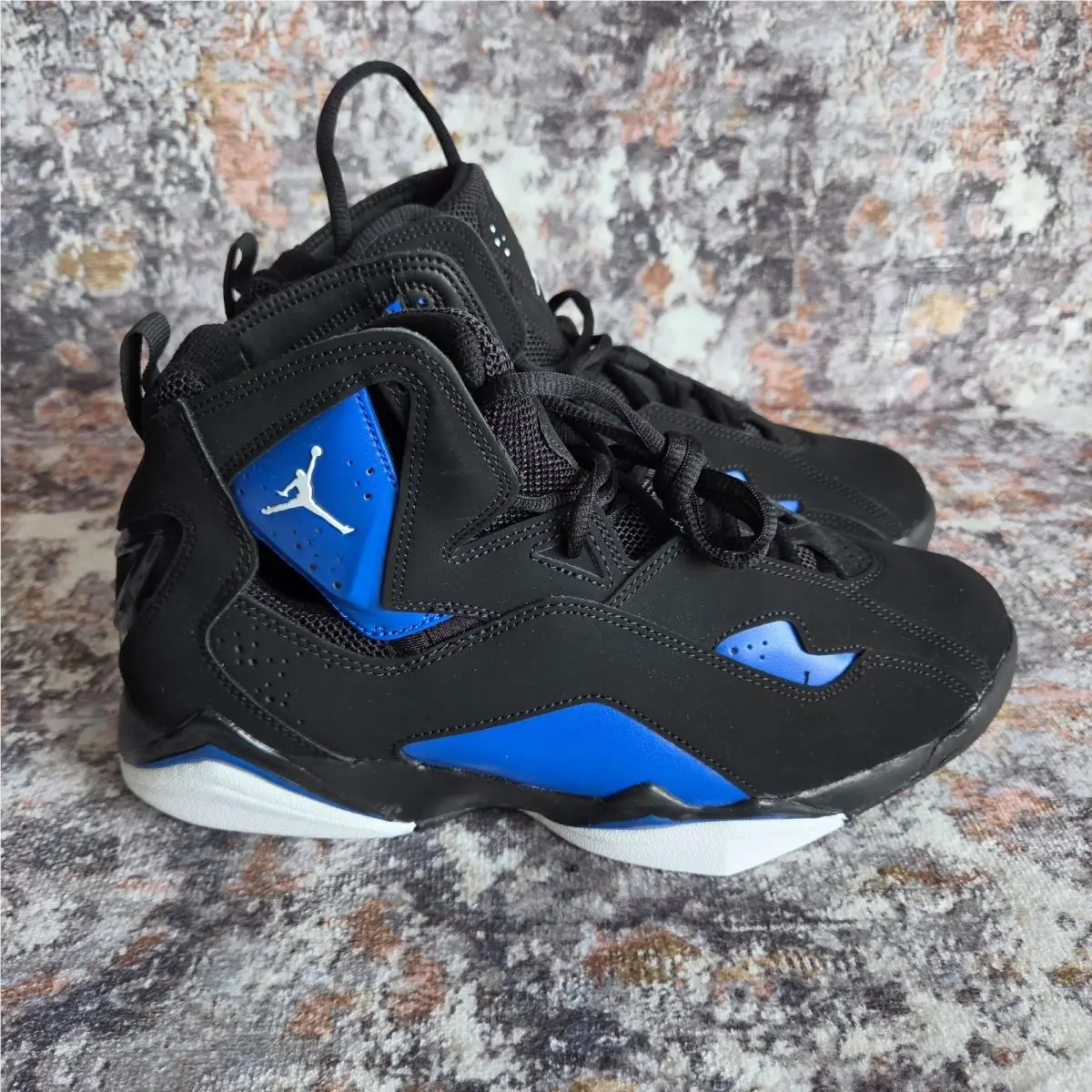 Nike Air Jordan True Flight Black Game Royal Men`s Shoes Size 9.5