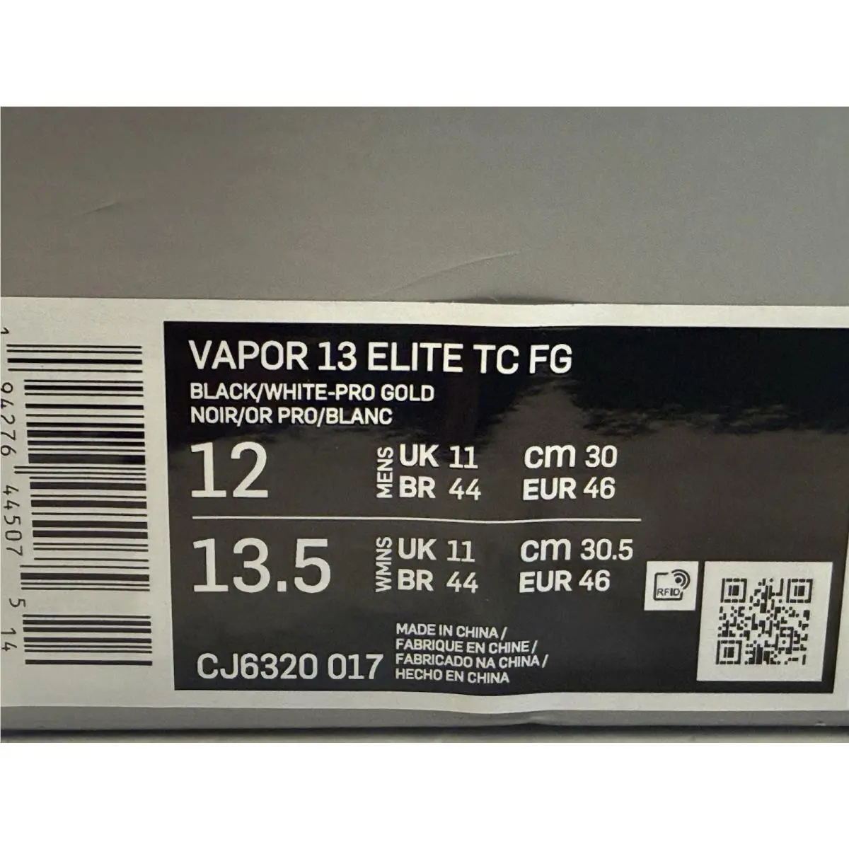 Nike shoes - Nike Vapor 13 Elite TC - CJ6320-017 - Black 7