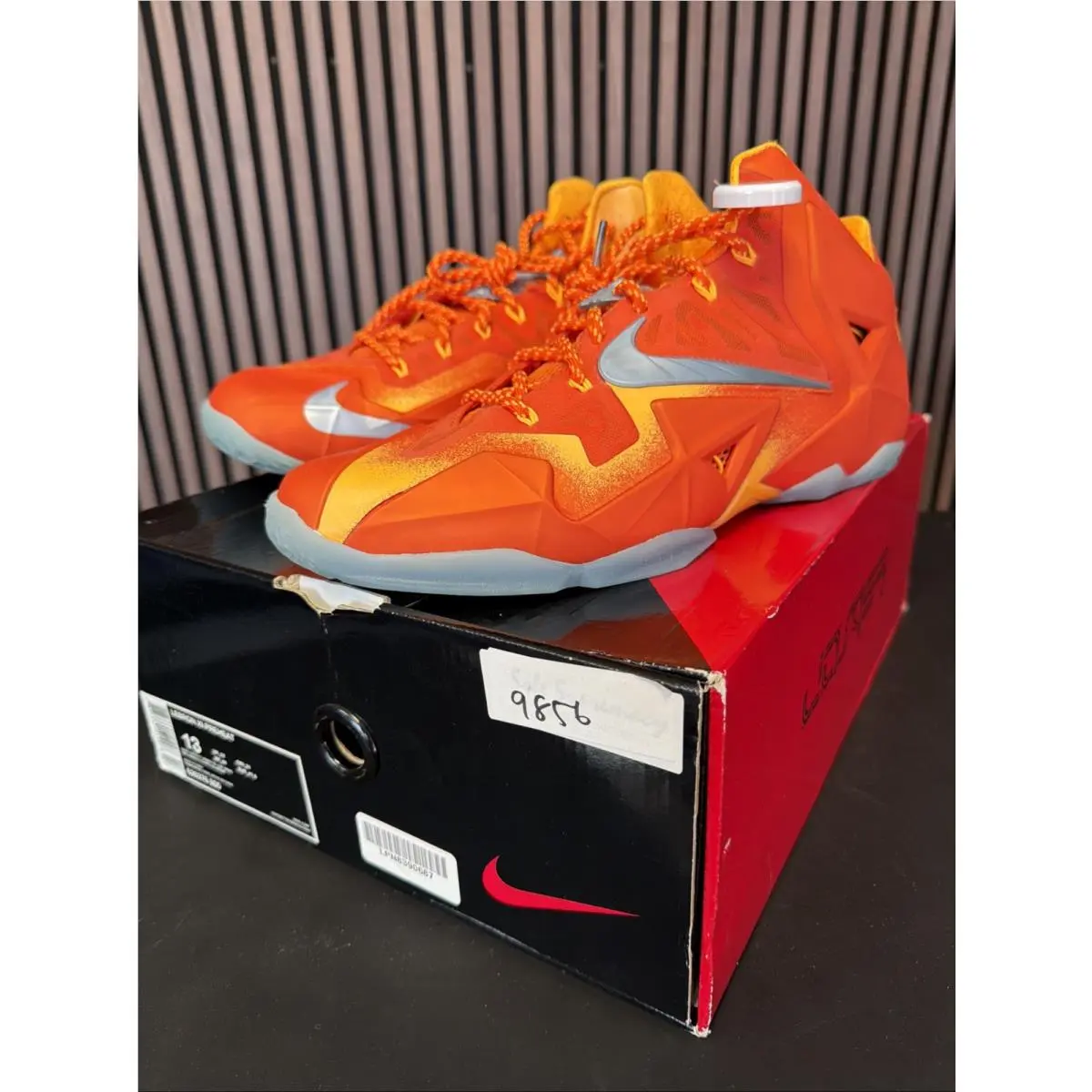 Nike Lebron 11 XI Preheat Forging Iron 13 Orange Syracuse Phoenix Suns Barkley