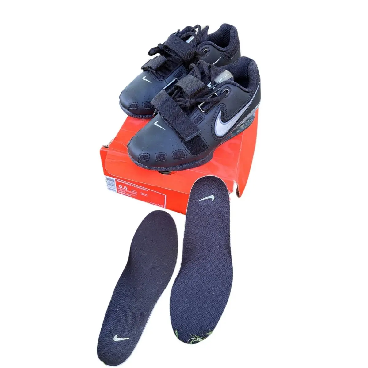 Nike Romaleo 2 Weightlifting Powerlifting Shoes Black Women’s 6.5- Nib