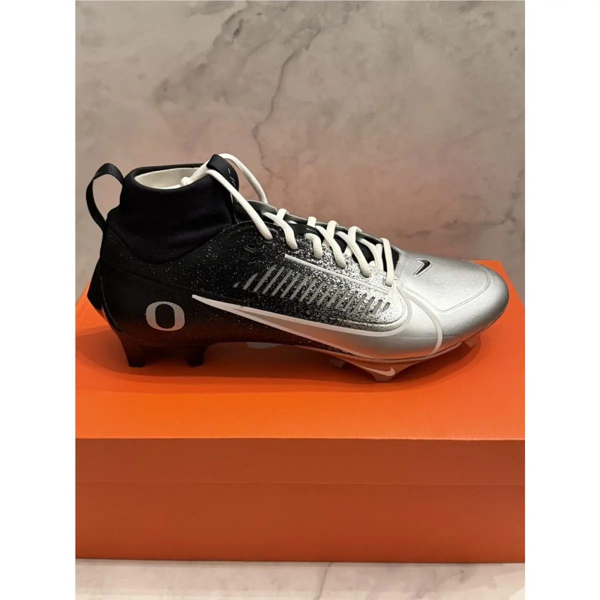 Nike Vapor Edge Pro 360 2 Oregon Ducks PE Football Cleats FJ6381-003 Size 12.5W