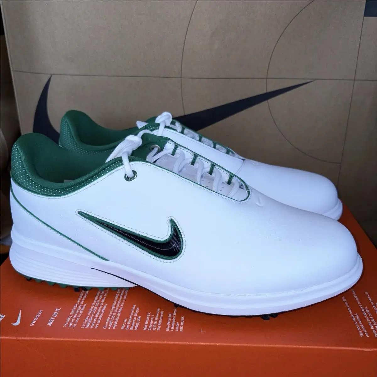 Nike Victory Tour 4 Golf White Green Rory Mcilroy Nby FZ4155-105 Size 8.5