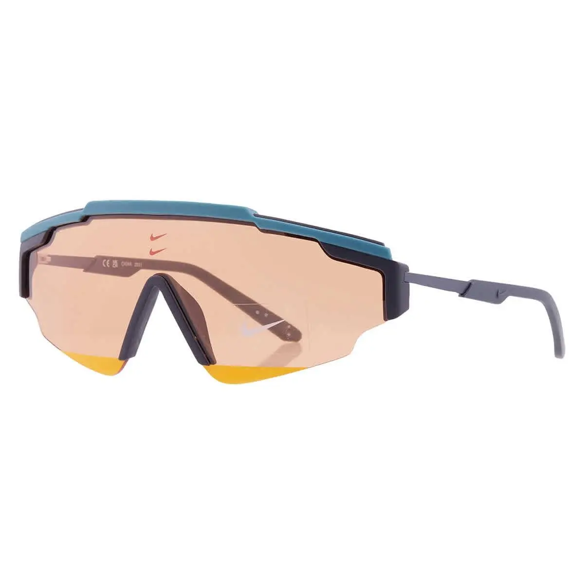 Nike Orange Shield Men`s Sunglasses Nike Marquee Edge FN0295 379 64