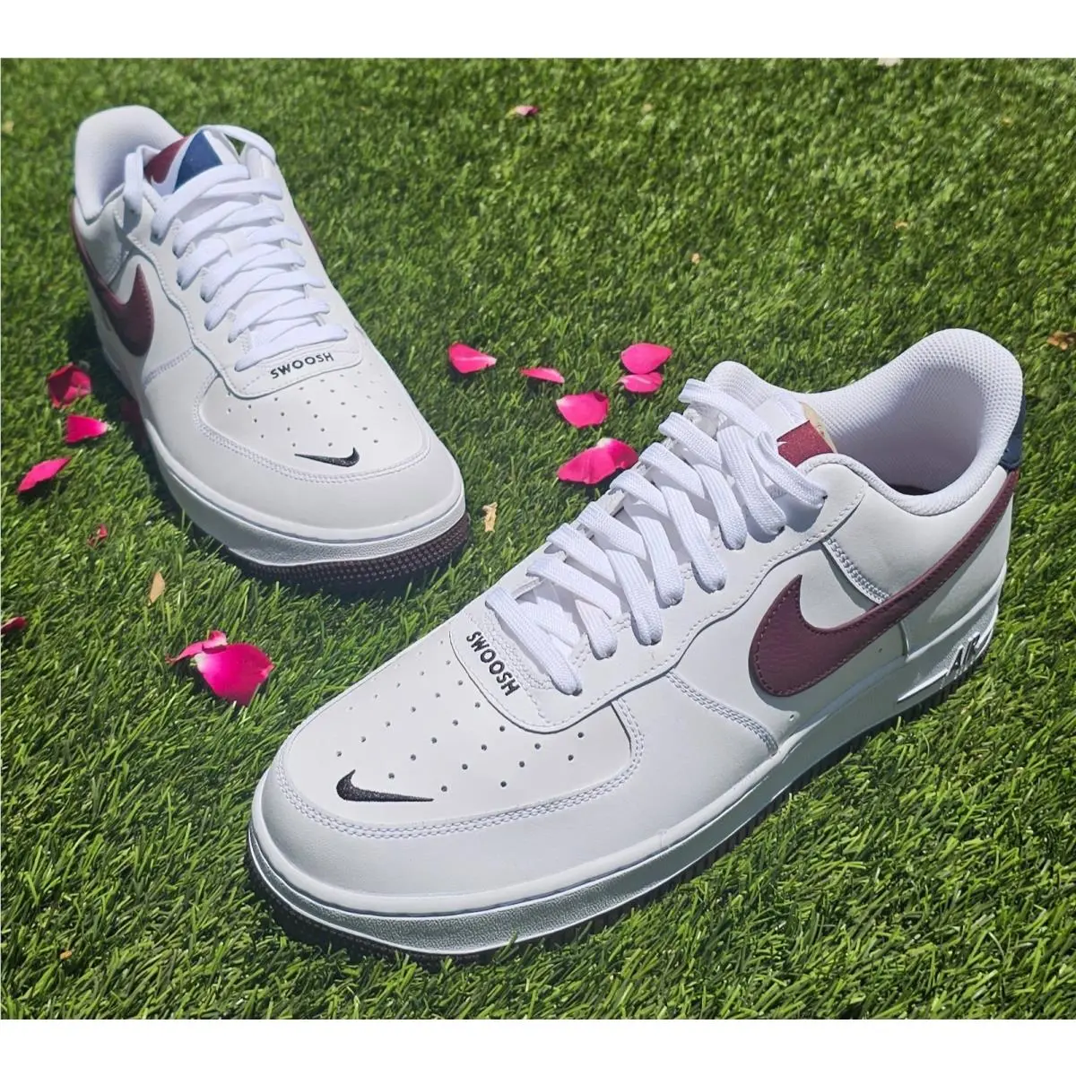 Size 9 - Nike Air Force 1 `07 LV8 White Night Maroon