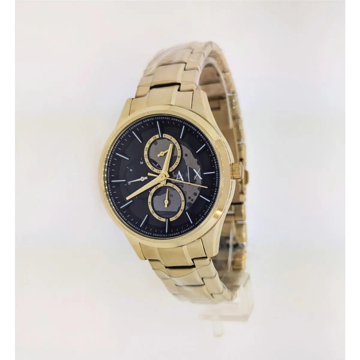 Armani Exchange Men`s Gold Tone Stainless Multifunction Watch AX1875
