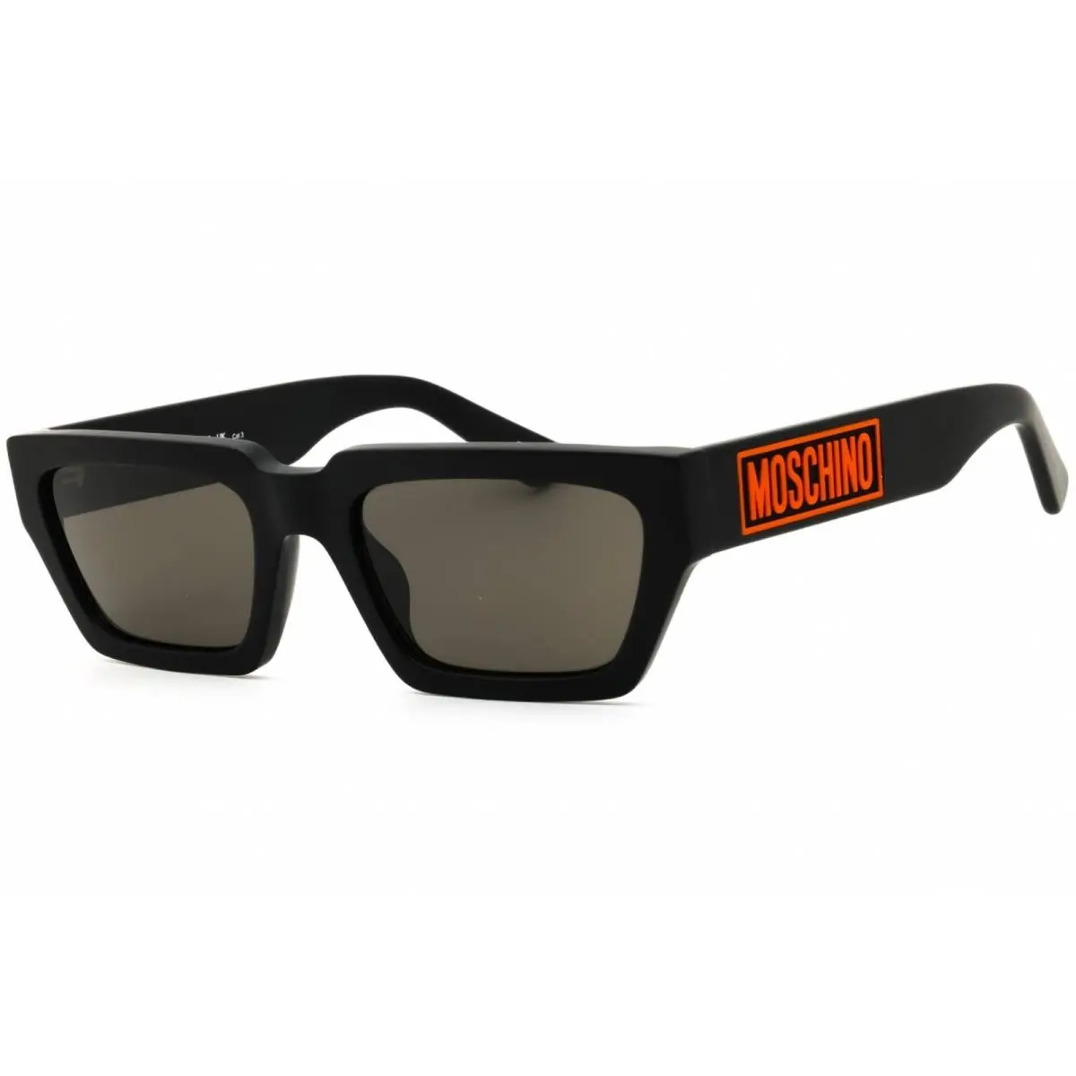 Men`s Sunglasses Matte Black Plastic Full Rim Frame MOS166/S 0003 IR by Moschino