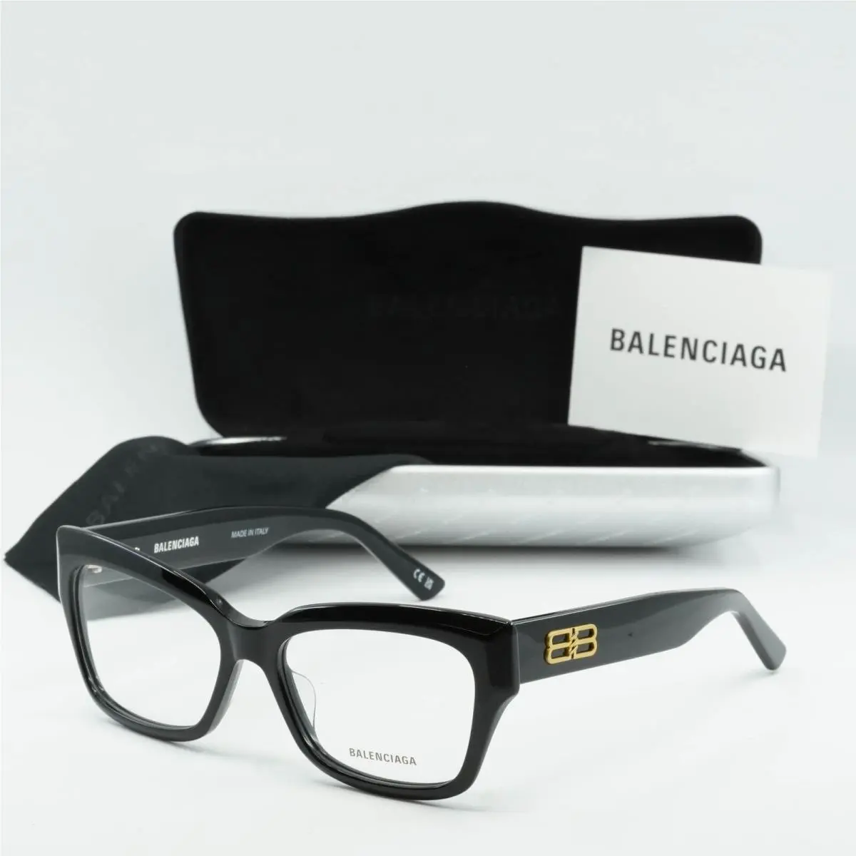 Balenciaga BB0274O 001 Black 55mm Eyeglasses