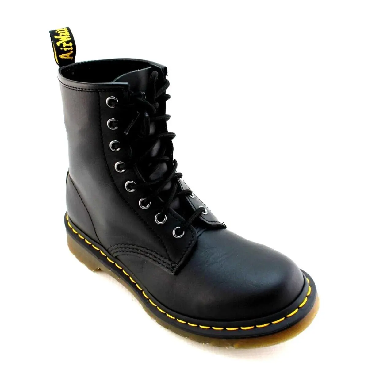 DR Martens 1460 Size 8 Black Smooth Leather 8 Eye Women`s Boots