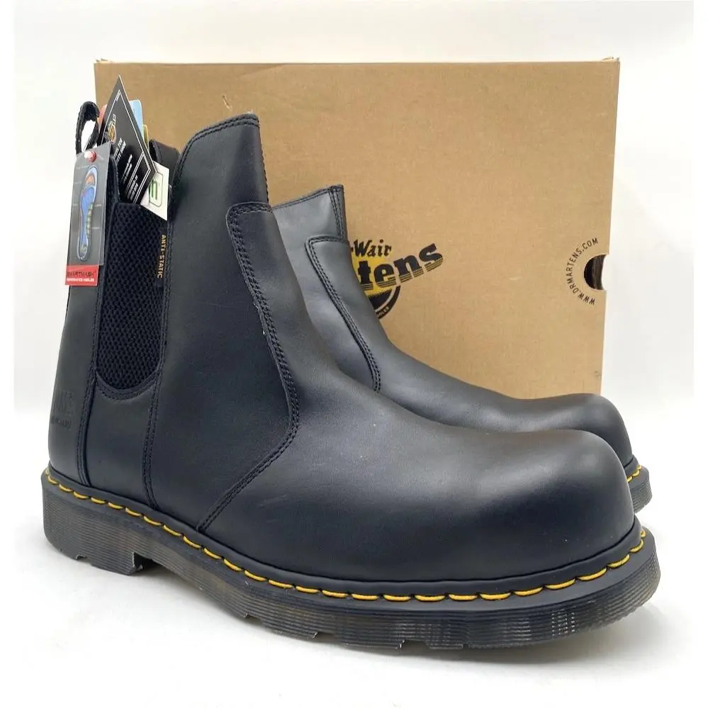 Dr. Martens Fusion ST Men`s Work Boots Black US Size 14