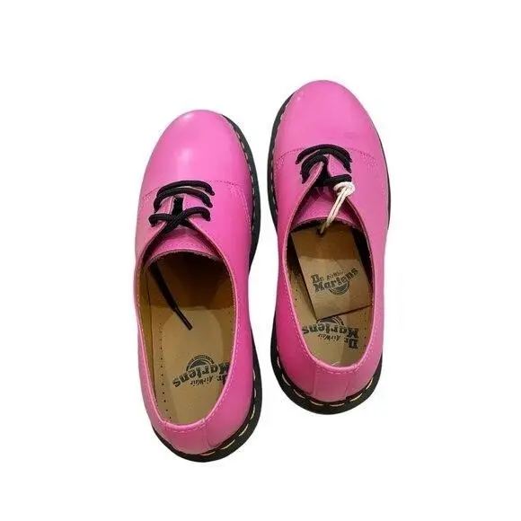 Dr. Martens 1461 Thrift Pink Smooth Leather Oxford Shoes Women Size 9 - Pink