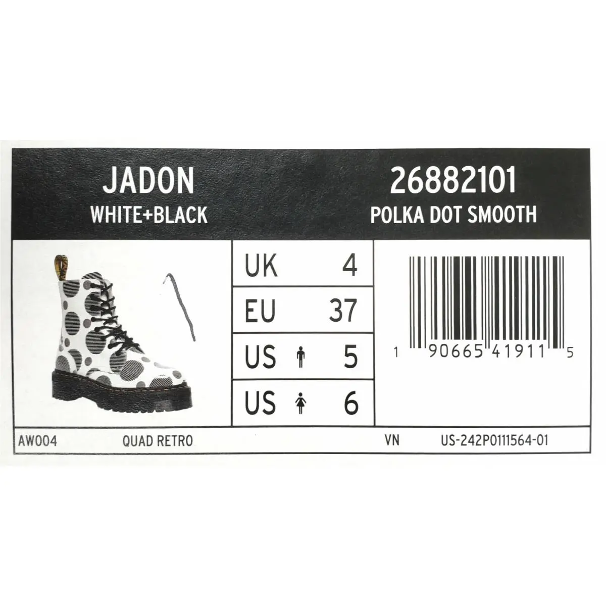 Dr. Martens shoes - Dr. Martens Jadon - Martens Jadon - 26882101 - Multicolor (UPC: 190665419115) 5