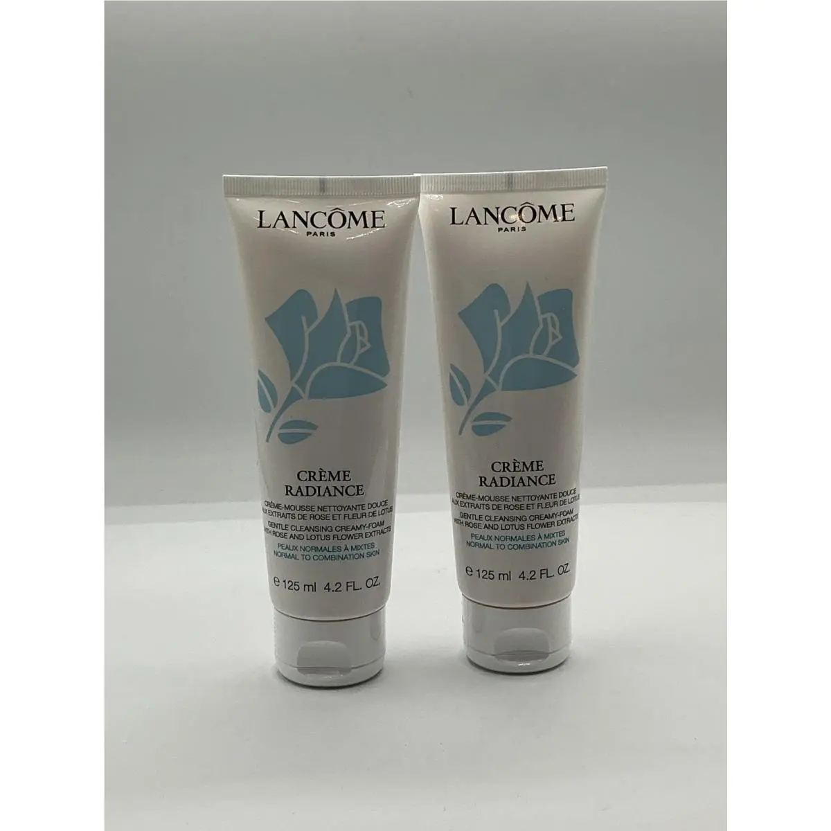 2 Lancome Creme Radiance Clarifying Creme-to-foam Cleanser - 4.2oz 125ml