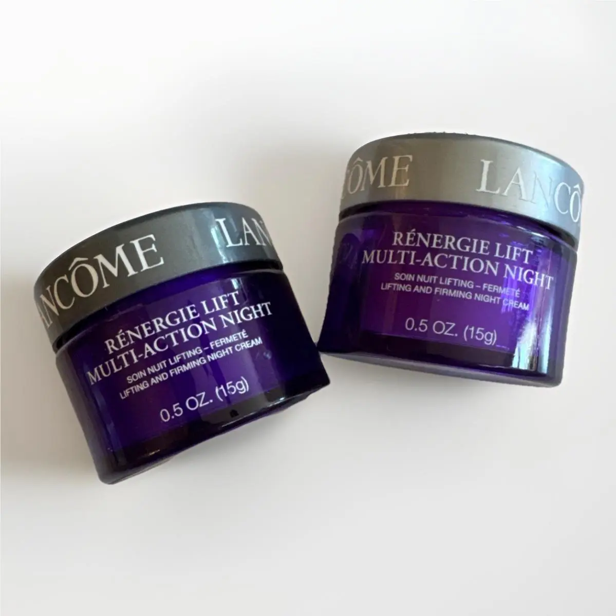 2 Lancome Renergie Lift Multi-action Night Cream 0.5 oz/15 ml Each Value