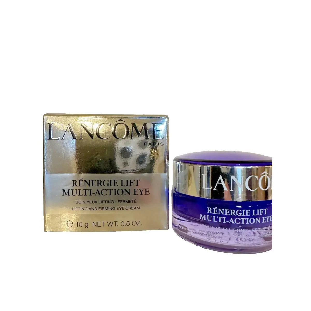 Lancome Renergie Lift Multi Action Eye Cream -lifts Firms Smooths De-puffs 0.5oz