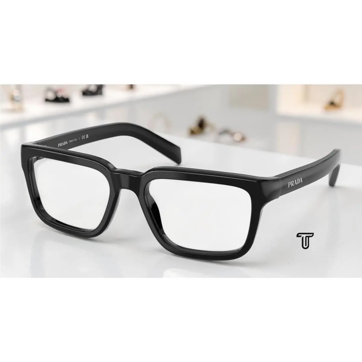 Prada PR D04V 16K1O1 Black Demo Lens 52 mm Women`s Eyeglasses