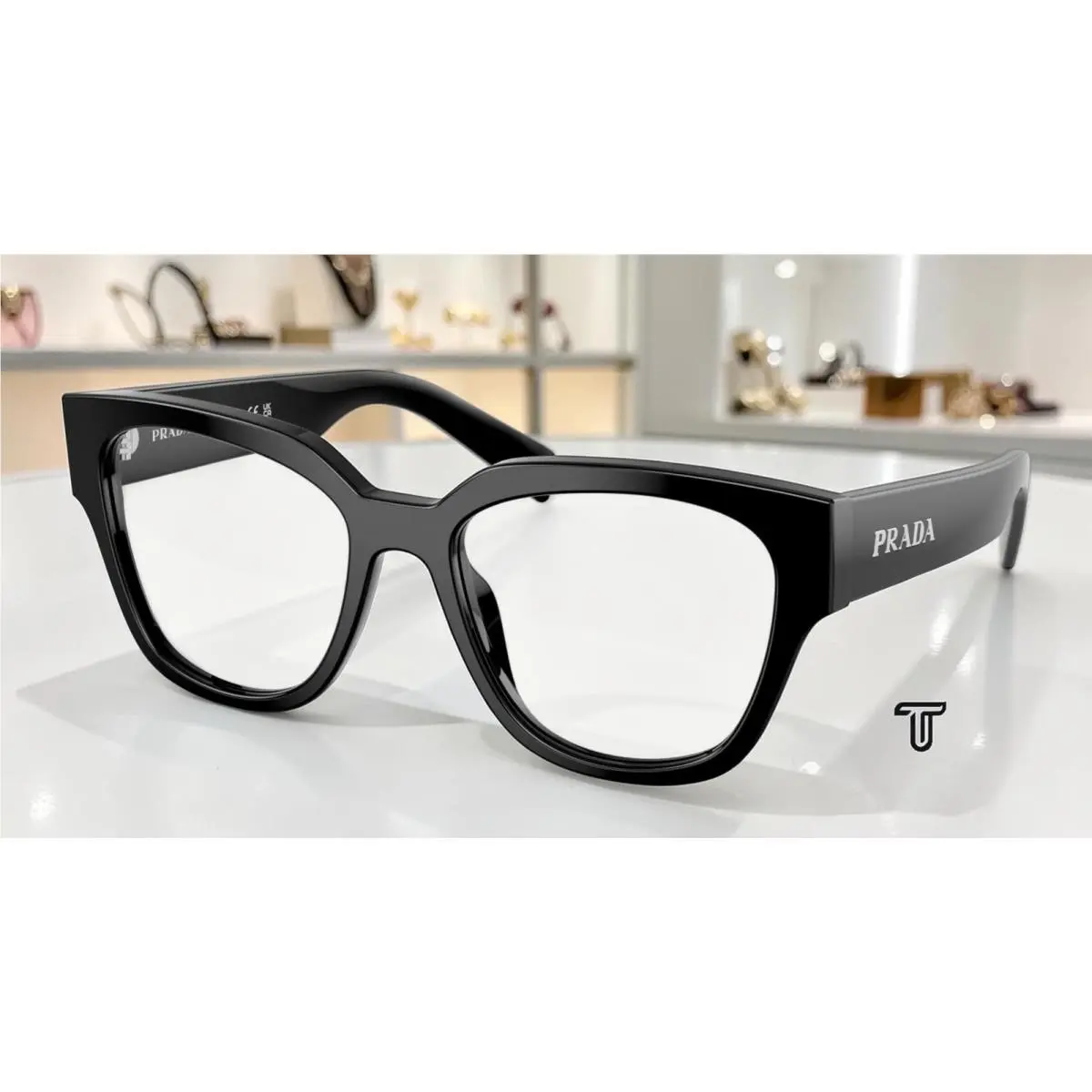 Prada PR C06V 16K1O1 Black Demo Lens 54 mm Women`s Eyeglasses