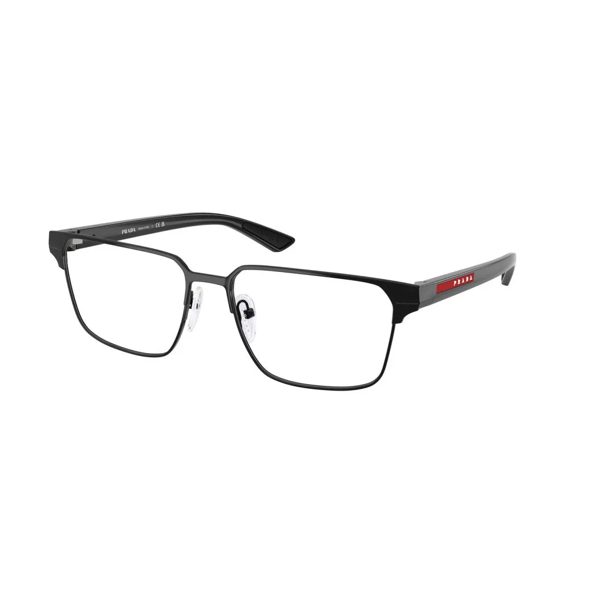 Prada Linea Rossa PS 50TV 1AB1O1 Black Demo Lens 57 mm Men`s Eyeglasses