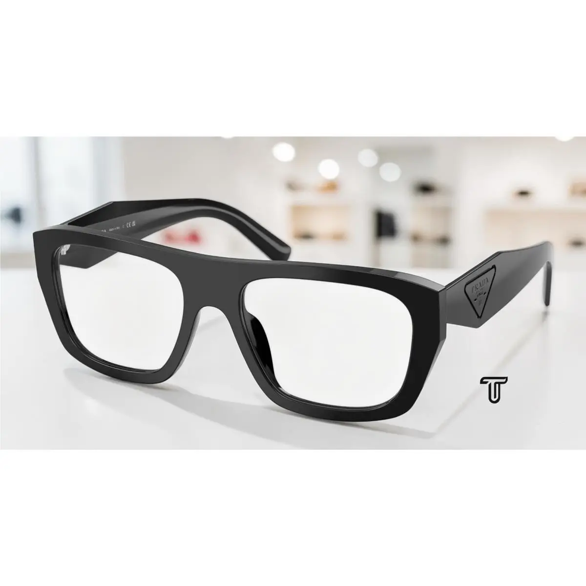 Prada PR D07VU 16K1O1 Black Demo Lens 52 mm Women`s Eyeglasses