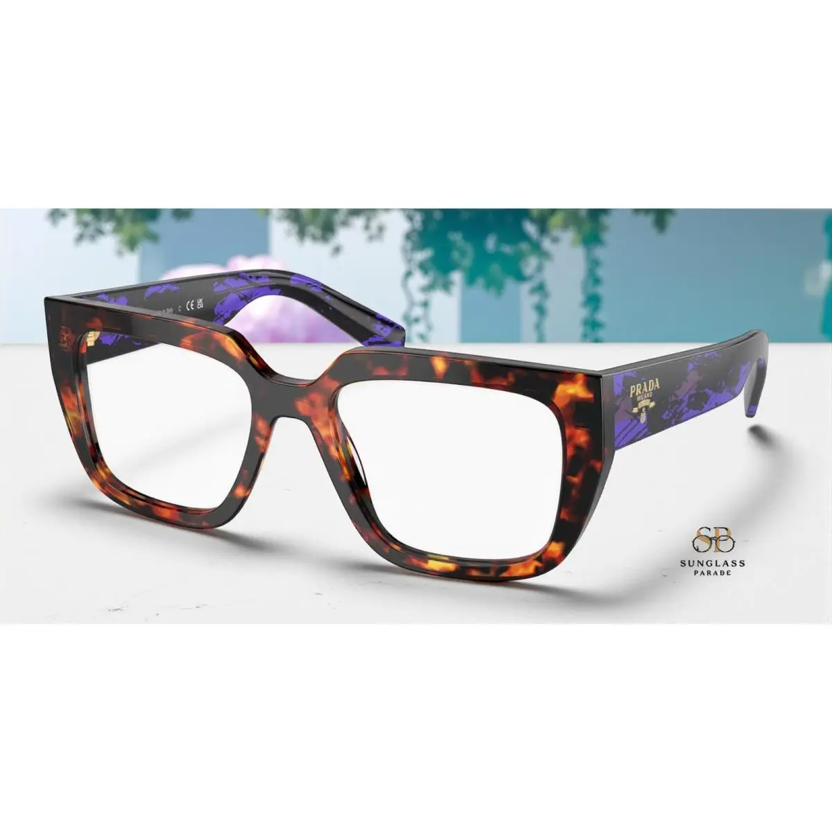 Prada PR A03V 14O1O1 Havana Magma Demo Lens 50 mm Women`s Eyeglasses