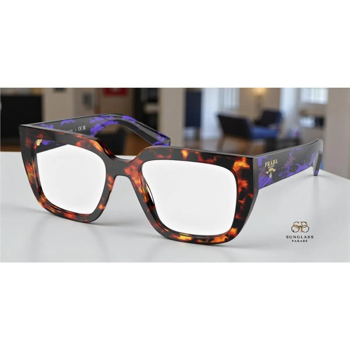 Prada PR A03V 14O1O1 Havana Magma Demo Lens 52 mm Women`s Eyeglasses