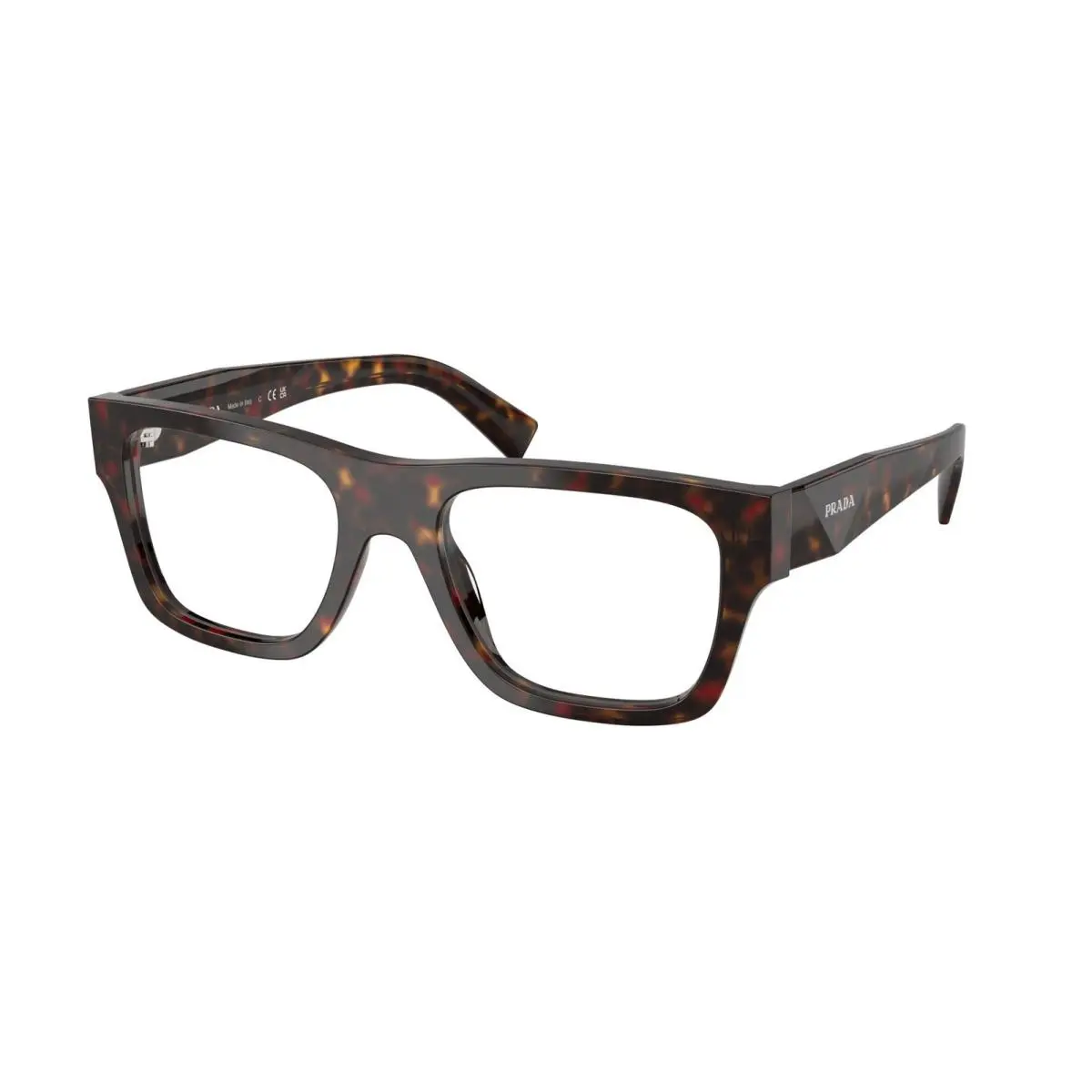 Prada PR C01V 17N1O1 Root Tortoise Demo Lens 54 mm Men`s Eyeglasses