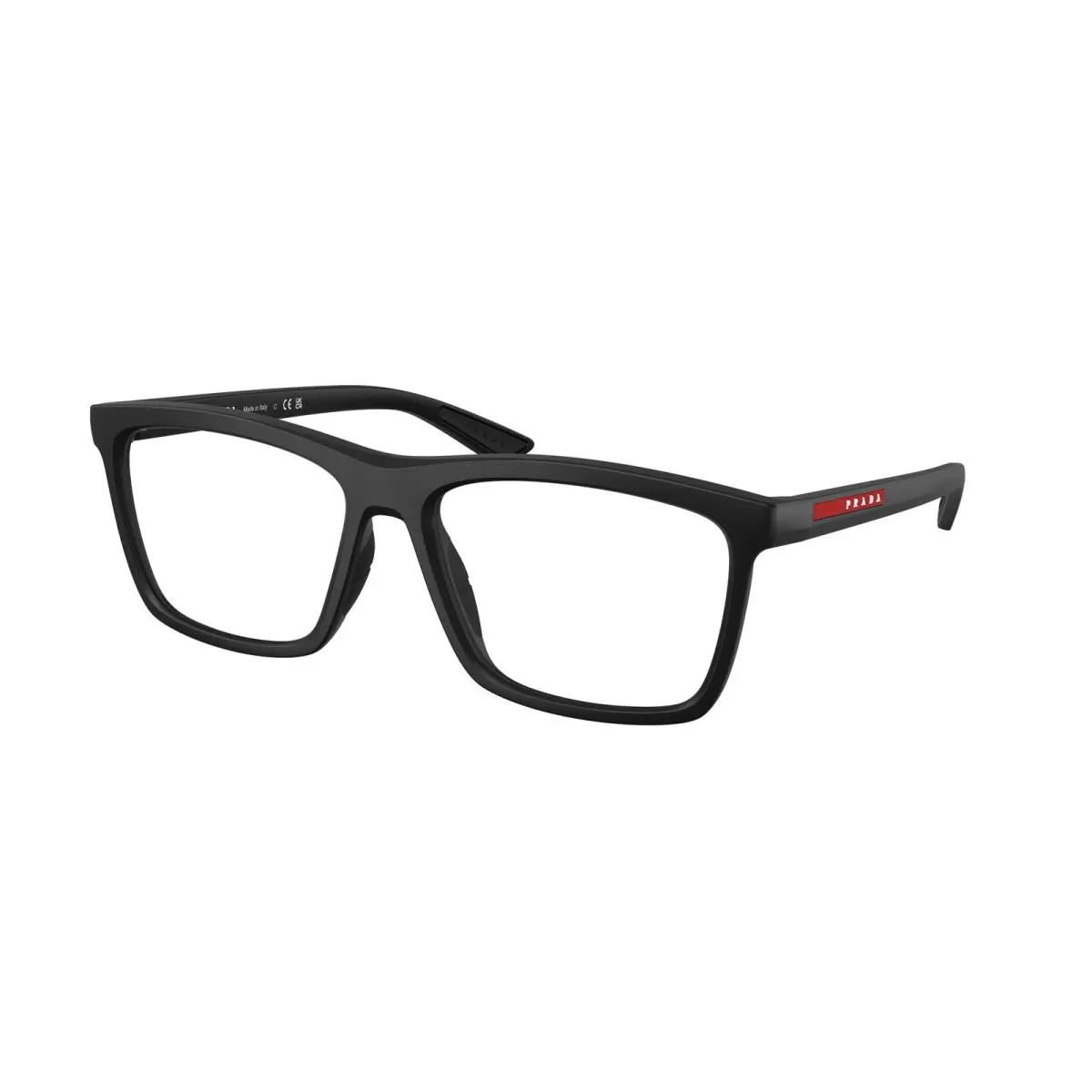 Prada Linea Rossa PS 01TV 1BO1O1 Matte Black Demo Lens 56 mm Men`s Eyeglasses