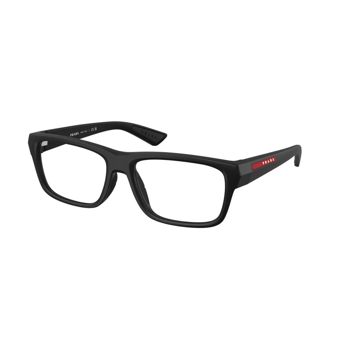 Prada Linea Rossa PS 02TV 1BO1O1 Matte Black Demo Lens 54 mm Men`s Eyeglasses