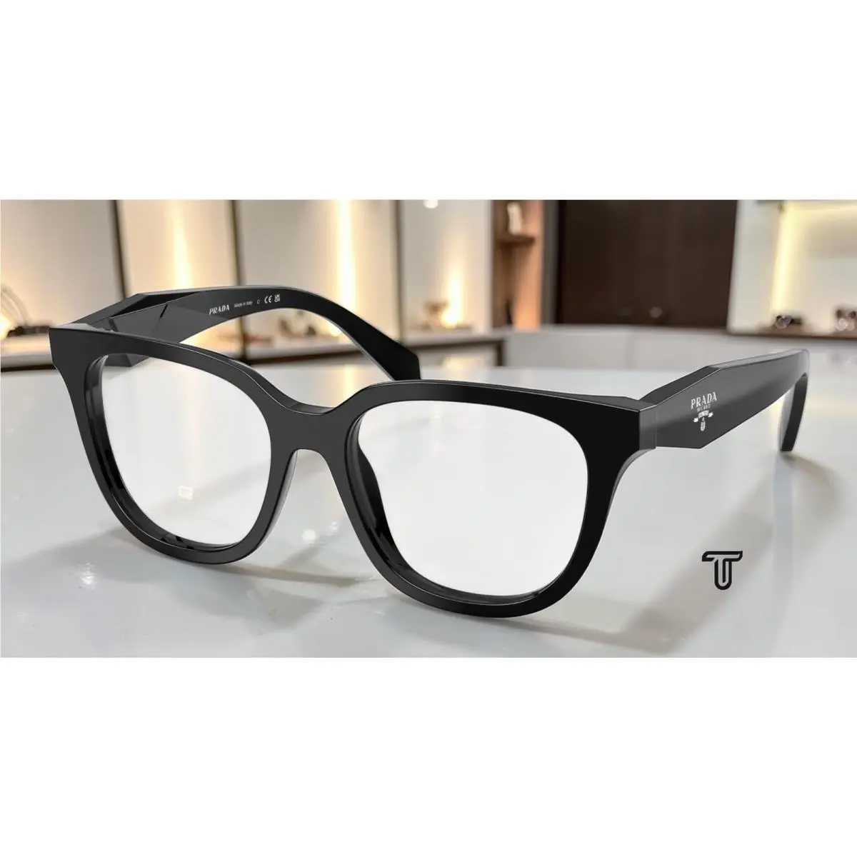 PR C11V 16K1O1 Black Demo Lens 51 mm Women`s Eyeglasses by Prada