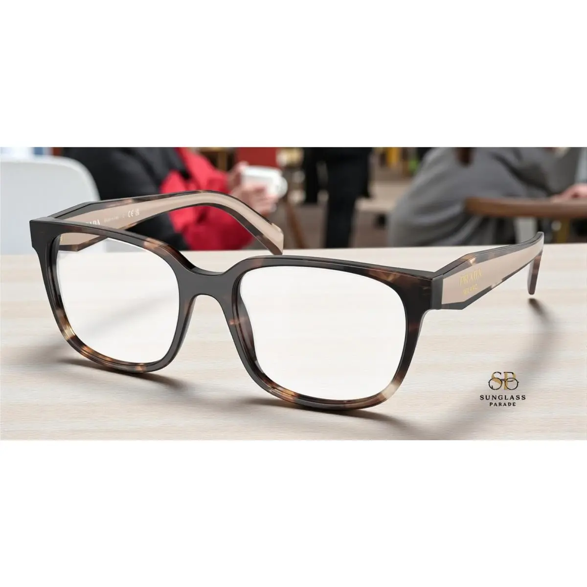 Prada PR 17ZV 07R1O1 Caramel Havana Demo Lens 52 mm Women`s Eyeglasses