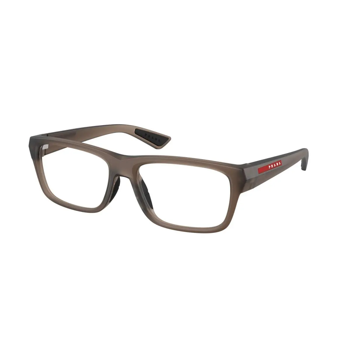 Prada Linea Rossa PS 02TV 29F1O1 Frosted Brown Demo Lens 56 mm Men`s Eyeglasses