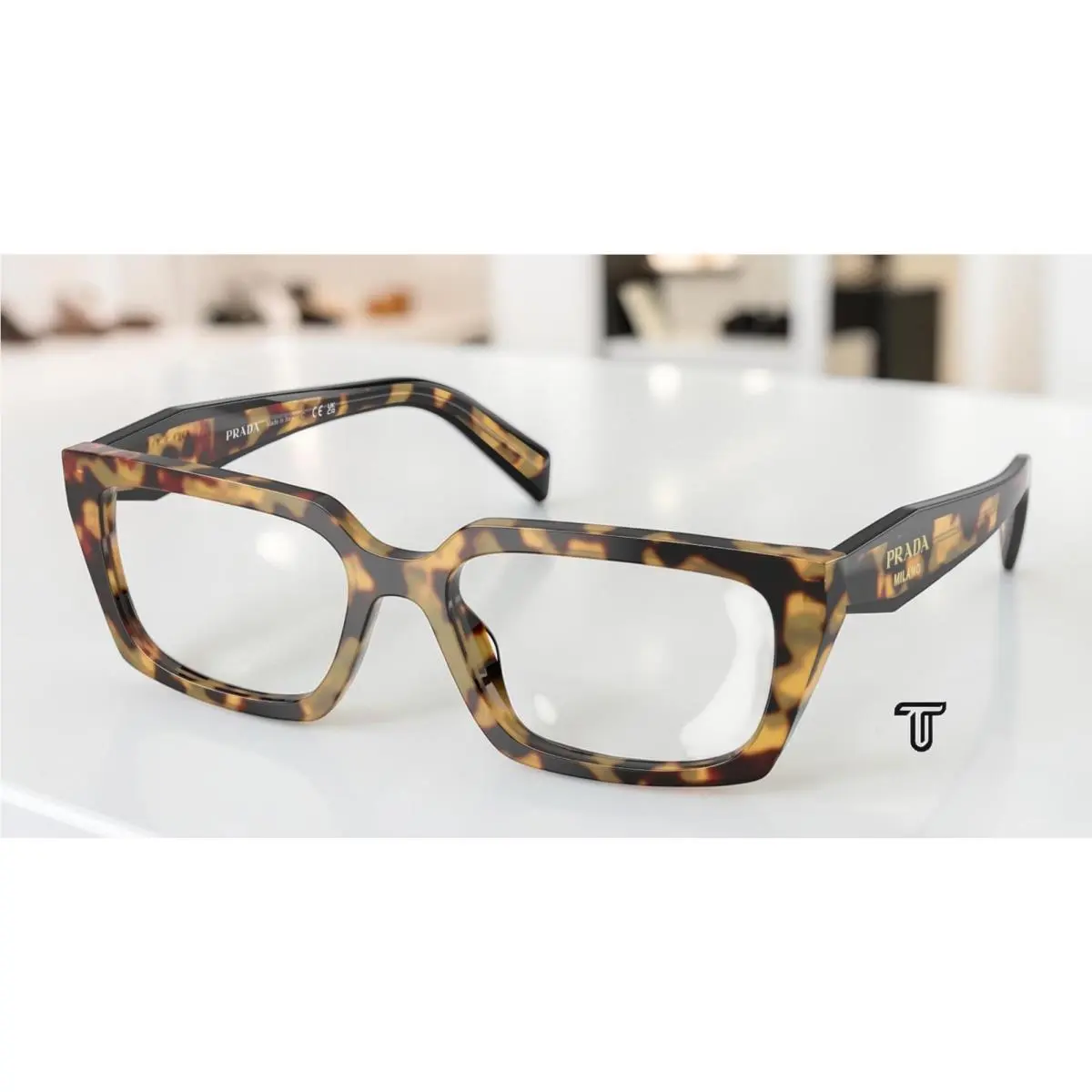 Prada PR D05V 24L1O1 Medium Havana Demo Lens 53 mm Women`s Eyeglasses