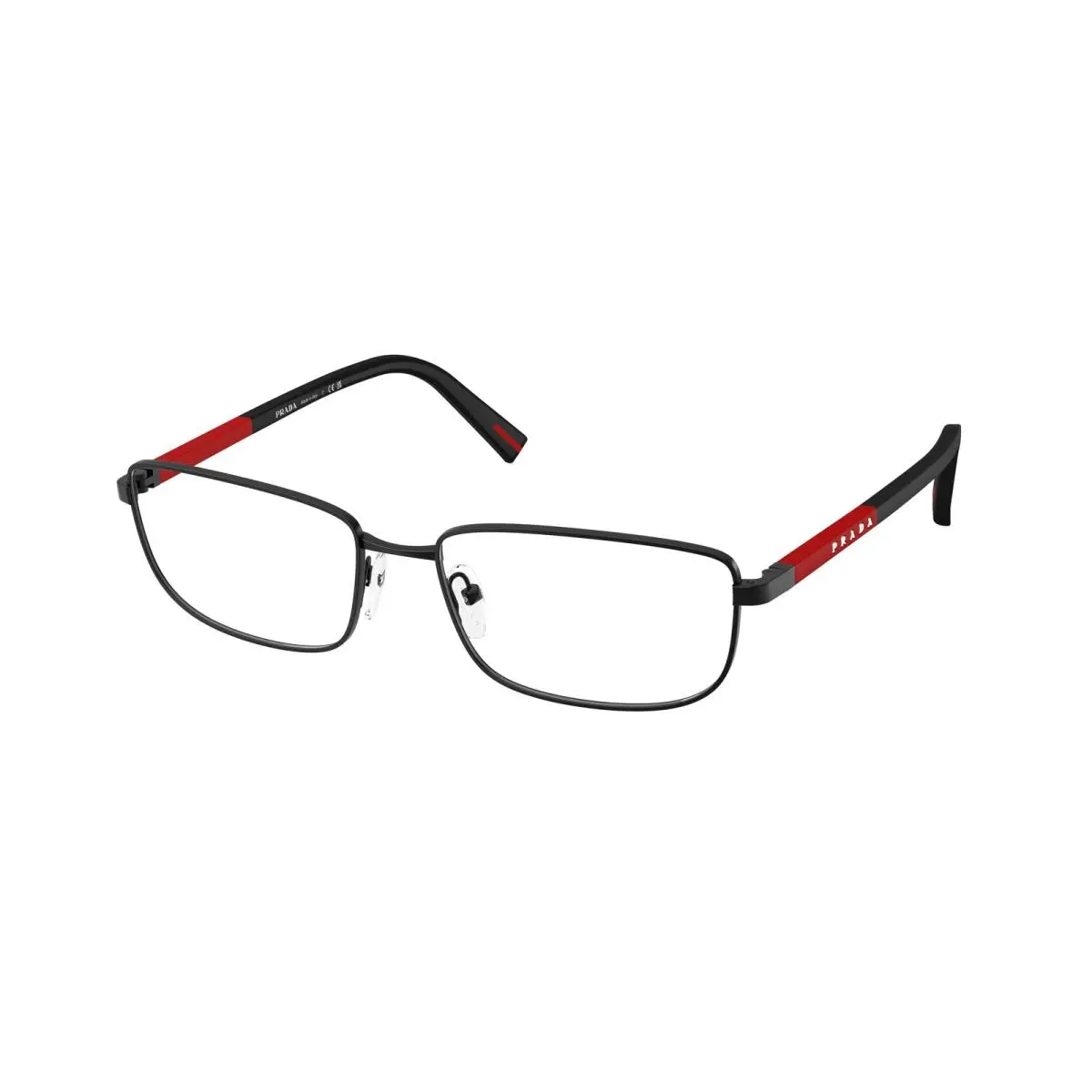 Prada Linea Rossa PS 50SV 1BO1O1 Matte Black Demo Lens 57 mm Men`s Eyeglasses
