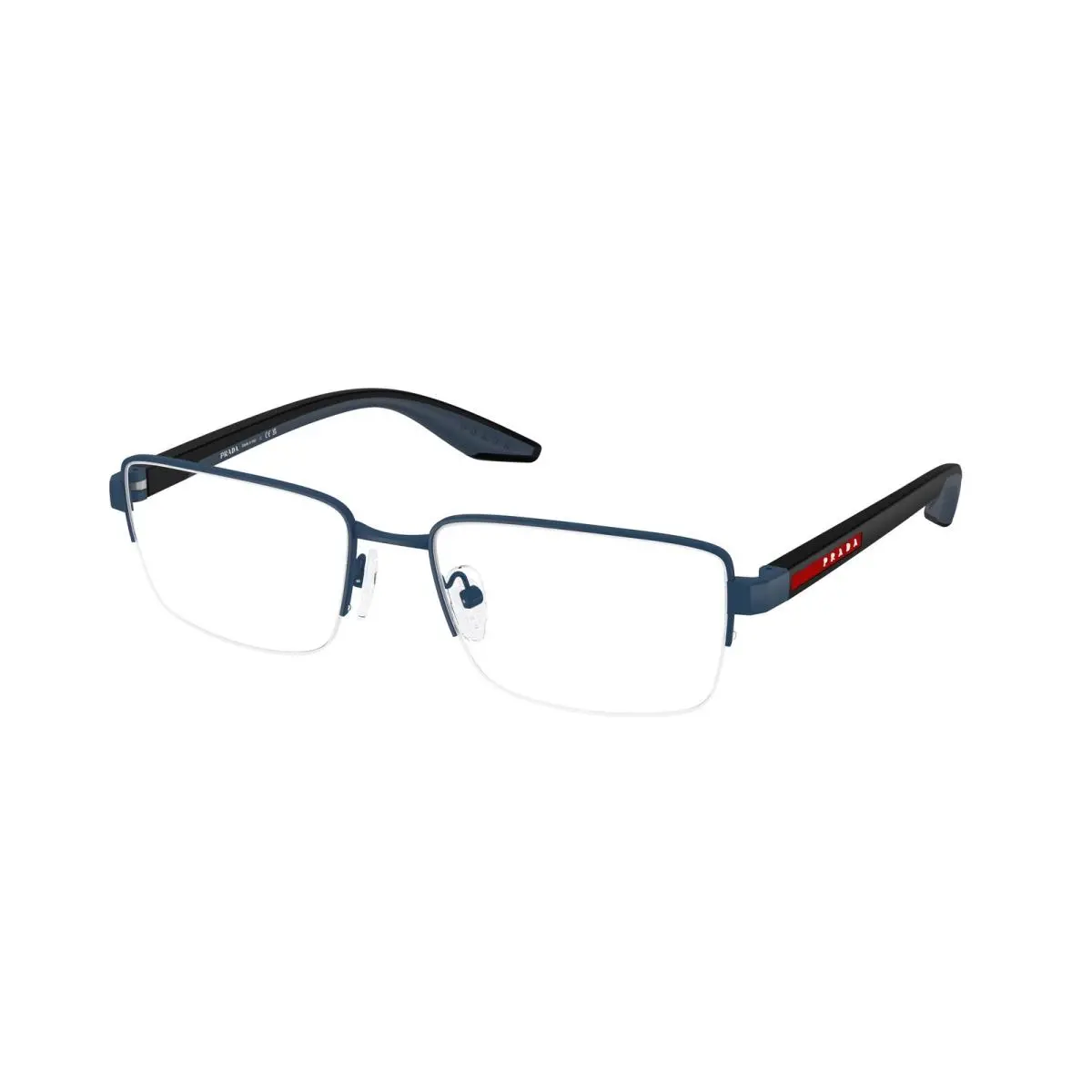 Prada Linea Rossa PS 51SV TFY1O1 Matte Blue Demo Lens 56 mm Men`s Eyeglasses