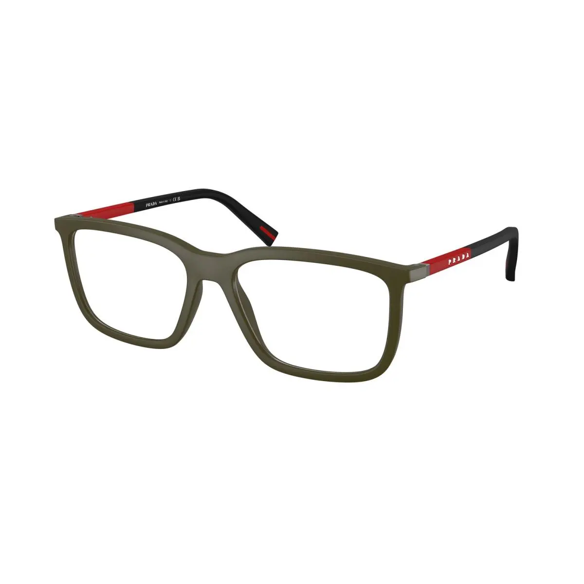 Prada Linea Rossa PS 01SV 15X1O1 Matte Green Demo Lens 54 mm Men`s Eyeglasses