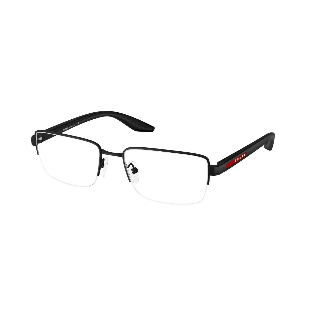 Prada Linea Rossa PS 51SV DG01O1 Rubbered Black Demo Lens 56 mm Men`s Eyeglasses