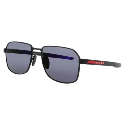 Sunglasses PS54WS DG005U Black Frame / Blue Violet Mirror Lens 57mm by Prada