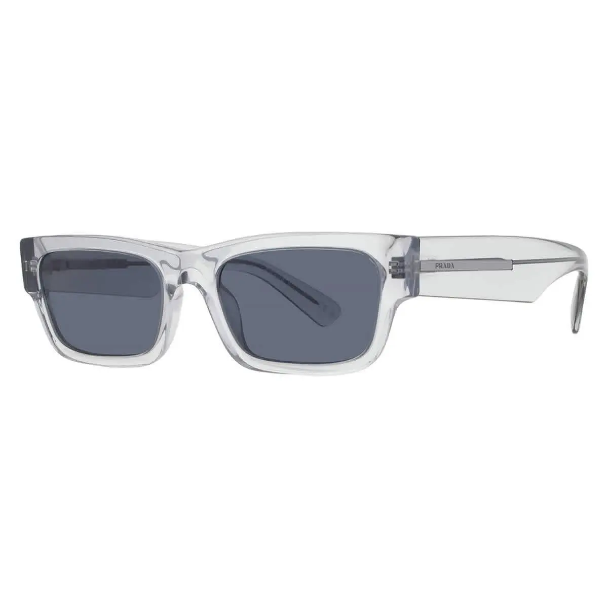 Prada Blue Rectangular Men`s Sunglasses PR A03S 17P0A9 56 PR A03S 17P0A9 56