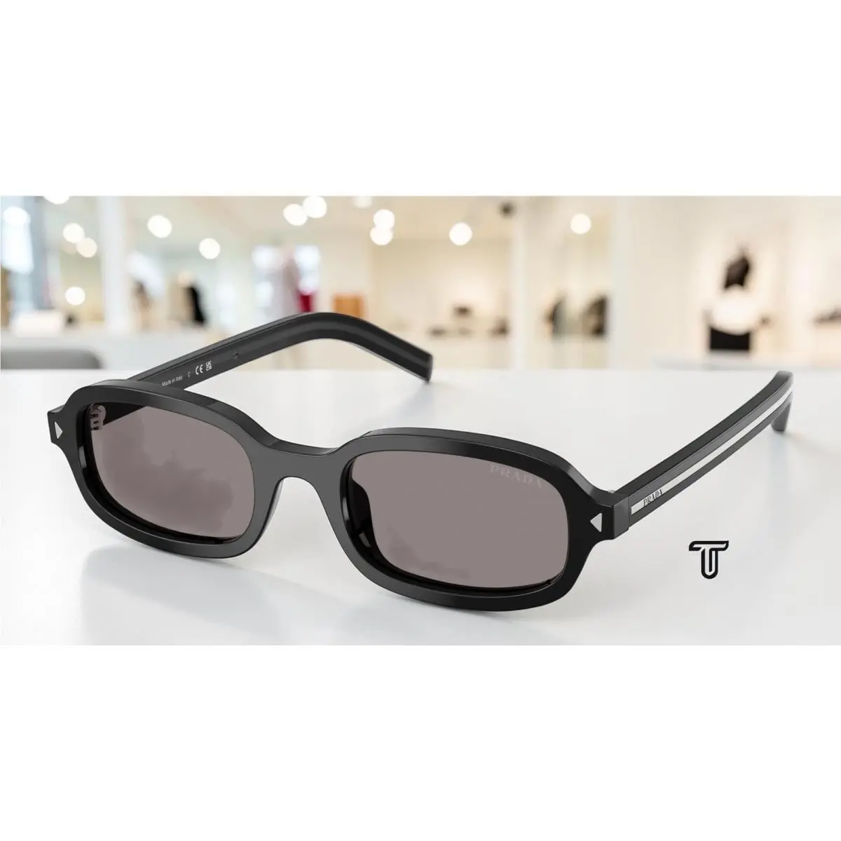 Prada PR D06S 16K03D Black Grey 50 mm Women`s Sunglasses