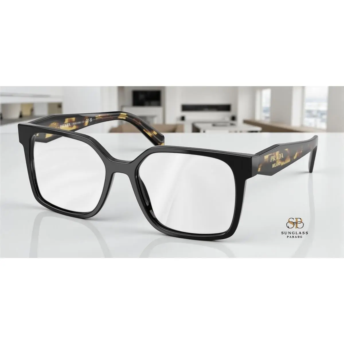 Prada PR B03V 3891O1 Black Demo Lens 54 mm Women`s Eyeglasses