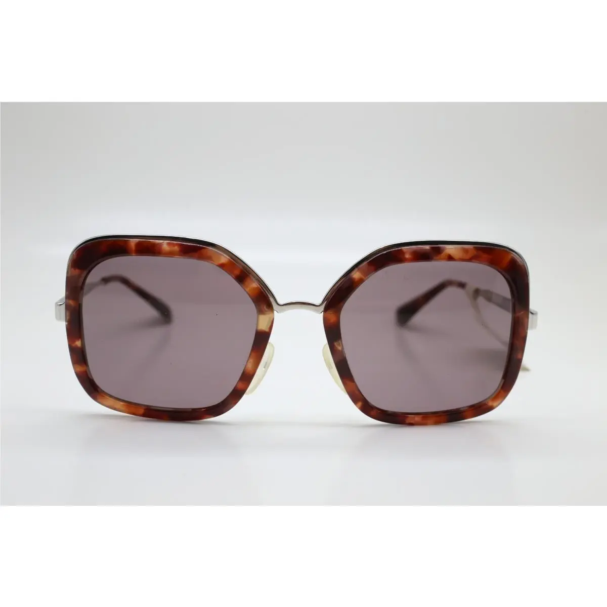 Prada Ladies Pink Havana Square Butterfly Sunglasses PR57US UE06X1 54-22-140