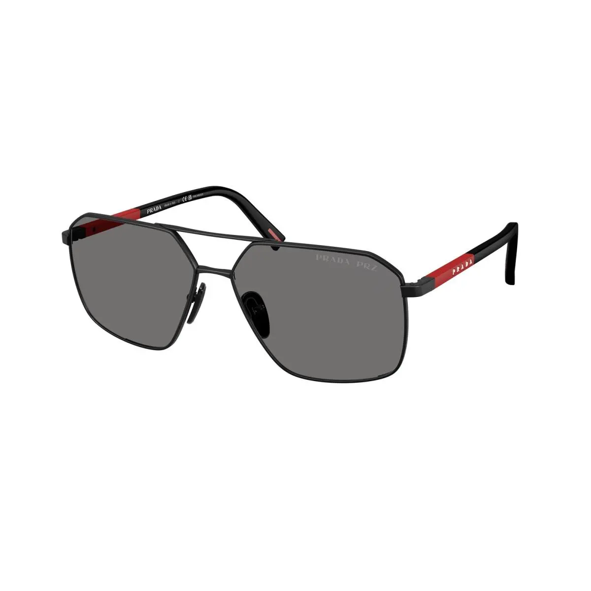 Prada Linea Rossa PS A 50 S Matte Black Dark Grey Polar 1BO02G Sunglasses