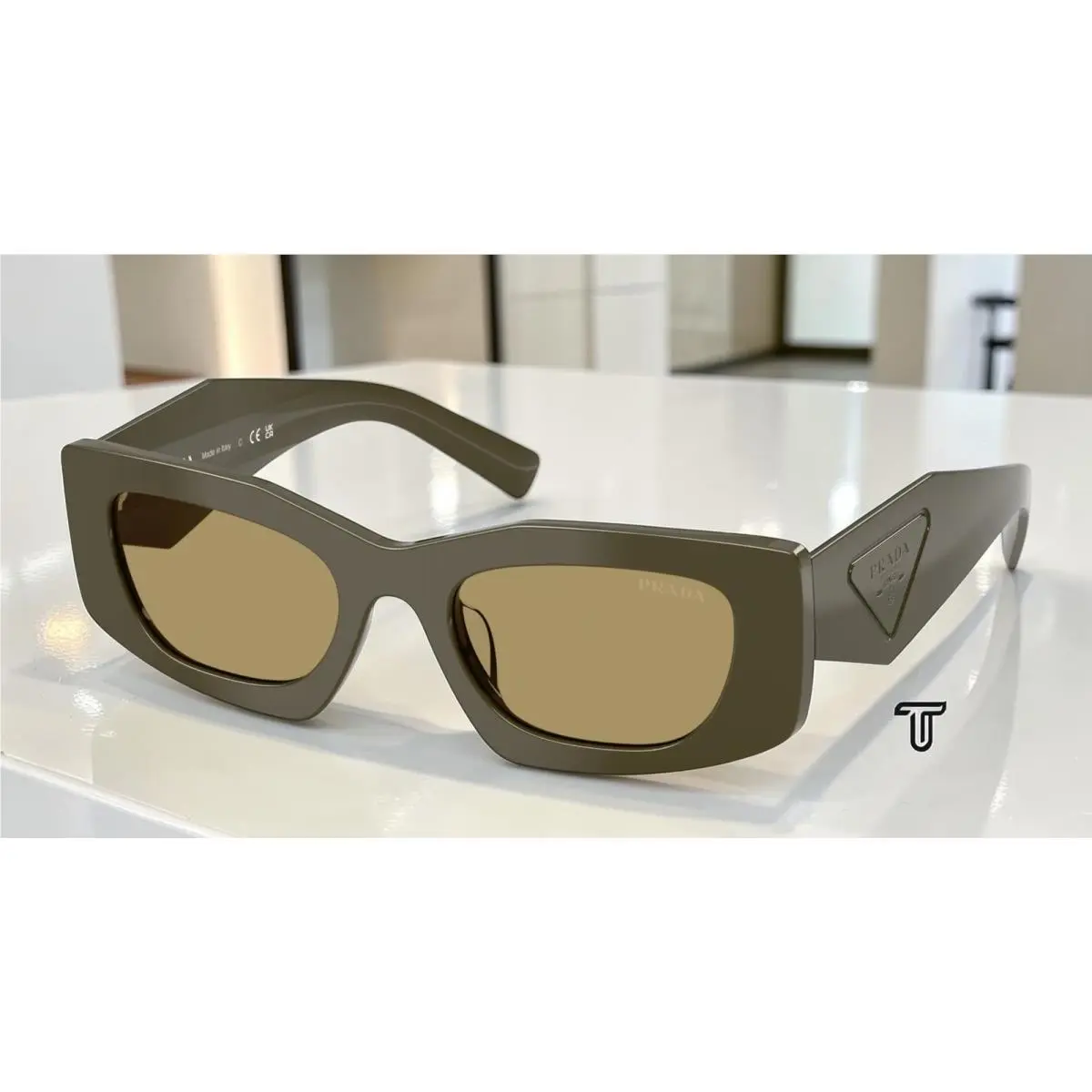 Prada PR D03SD 26J70G Laurel Green Olive 51 mm Women`s Sunglasses