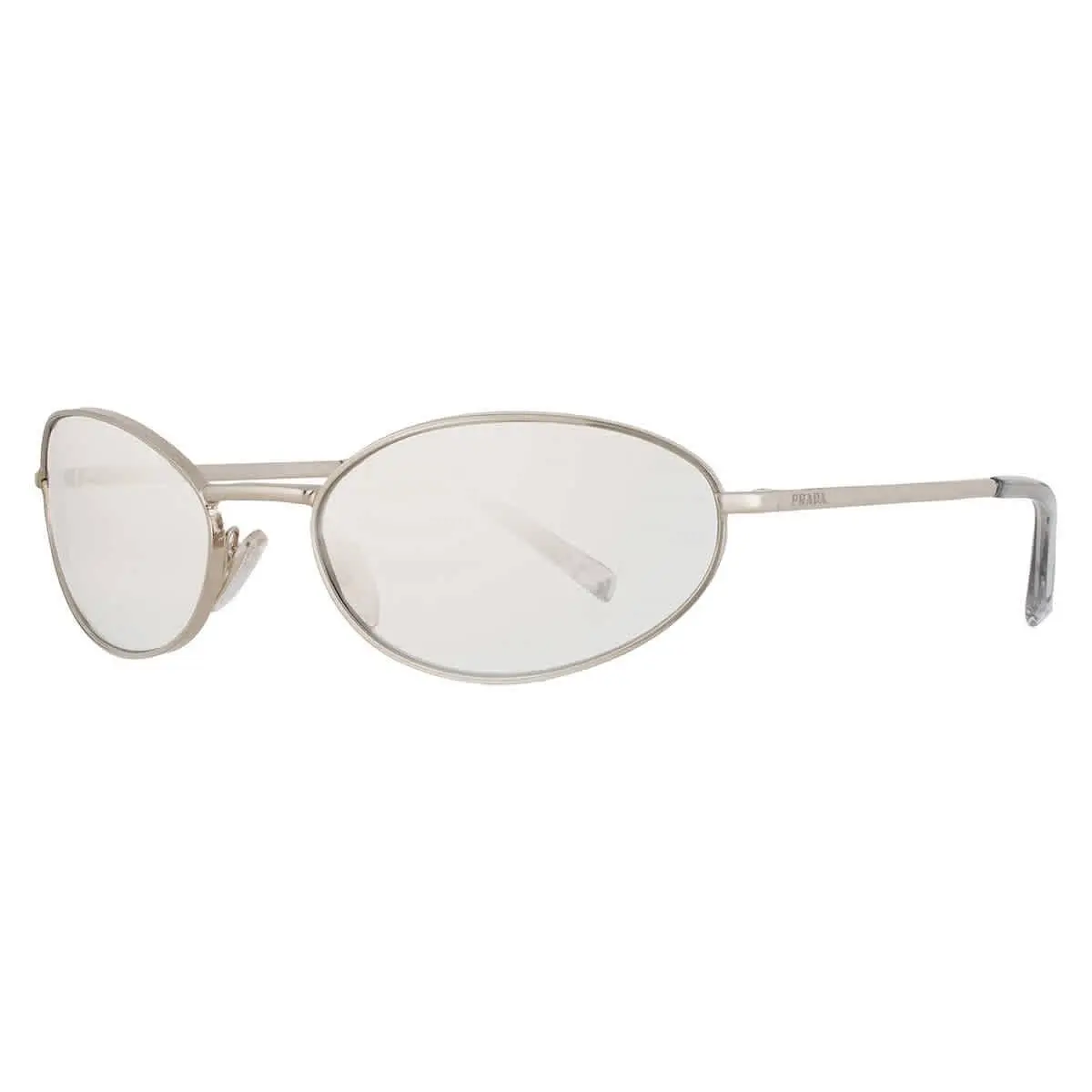 Prada Clear Mirror Gold Gradient Oval Ladies Sunglasses PR A59S 14N7H1 59