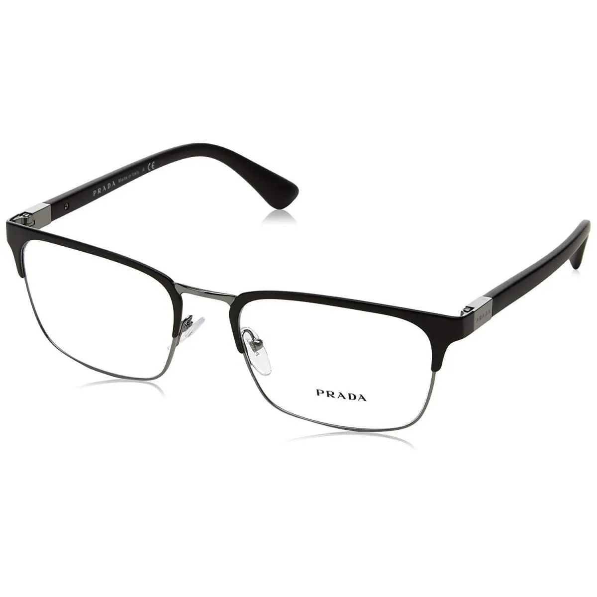 Prada PR 54TV 1BO1O1 Rectangle Eyeglasses Matte Black / Demo Lens