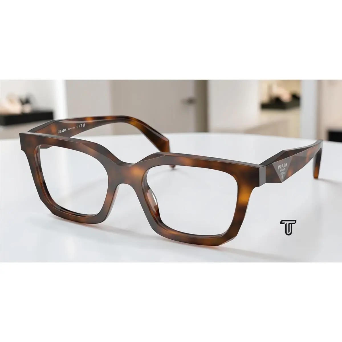 Prada PR C08V 20D1O1 Juniper Tortoise Demo Lens 52 mm Women`s Eyeglasses