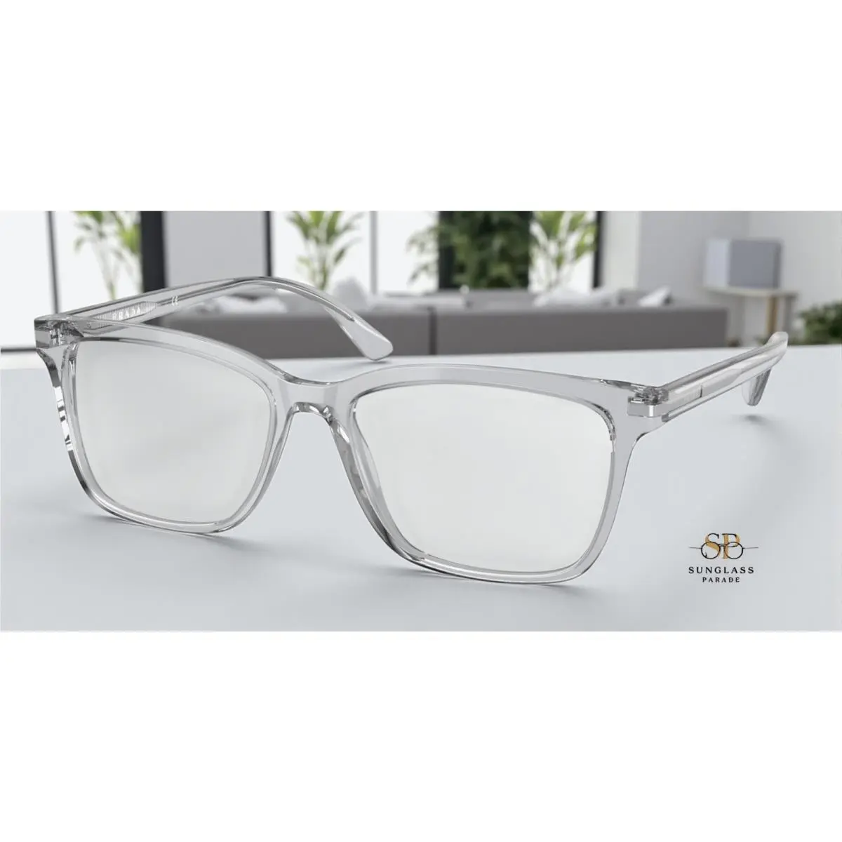 Prada PR 14WV U431O1 Crystal Grey Demo Lens 56 mm Men`s Eyeglasses
